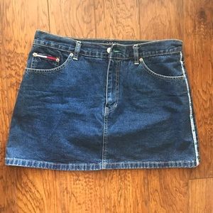 Tommy Hilfiger denim mini skirt.